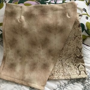 ronny kobo/intermix | snakeprint skirt